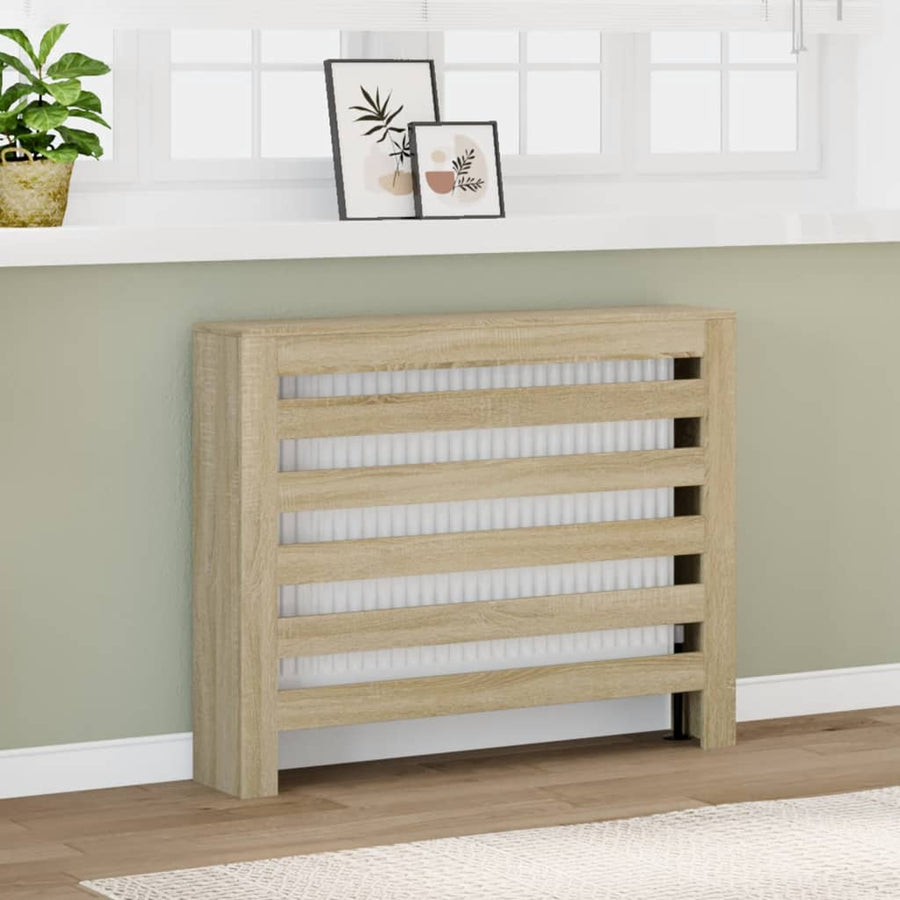 Radiatorombouw 104x20x82 cm bewerkt hout sonoma eikenkleurig