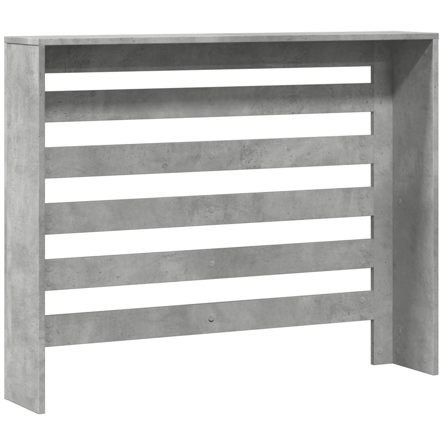 Radiatorombouw 104x20x82 cm bewerkt hout betongrijs
