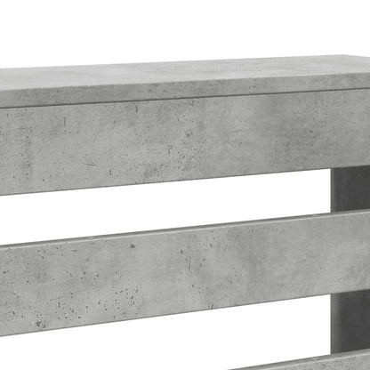Radiatorombouw 104x20x82 cm bewerkt hout betongrijs