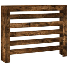 Radiatorombouw 104x20x82 cm bewerkt hout gerookt eikenkleurig