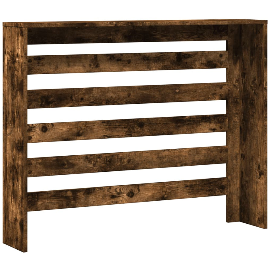 Radiatorombouw 104x20x82 cm bewerkt hout gerookt eikenkleurig