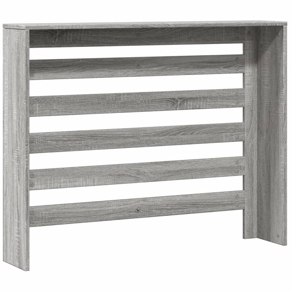 Radiatorombouw 104x20x82 cm bewerkt hout grijs sonoma eiken