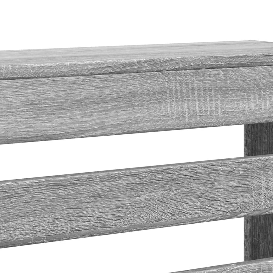 Radiatorombouw 104x20x82 cm bewerkt hout grijs sonoma eiken