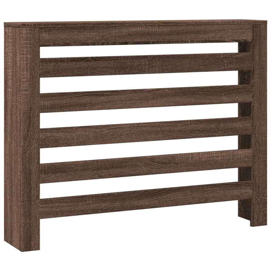 Radiatorombouw 104x20x82 cm bewerkt hout bruin eikenkleurig