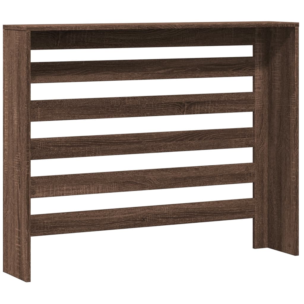 Radiatorombouw 104x20x82 cm bewerkt hout bruin eikenkleurig