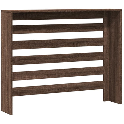 Radiatorombouw 104x20x82 cm bewerkt hout bruin eikenkleurig