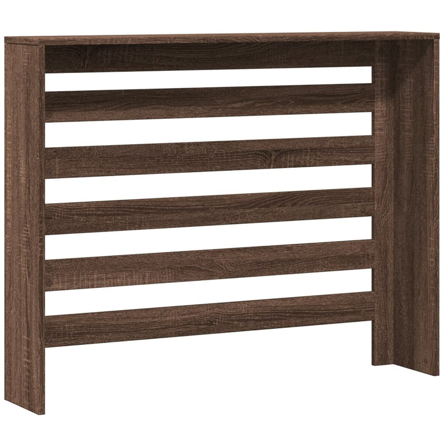Radiatorombouw 104x20x82 cm bewerkt hout bruin eikenkleurig
