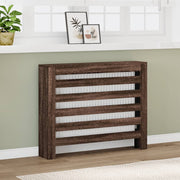 Radiatorombouw 104x20x82 cm bewerkt hout bruin