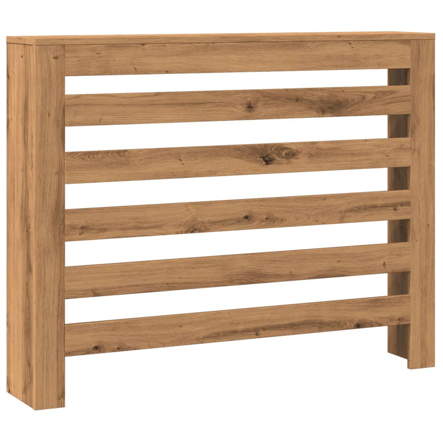 Radiatorombouw 104x20x82 cm bewerkt hout artisanaal eikenkleur