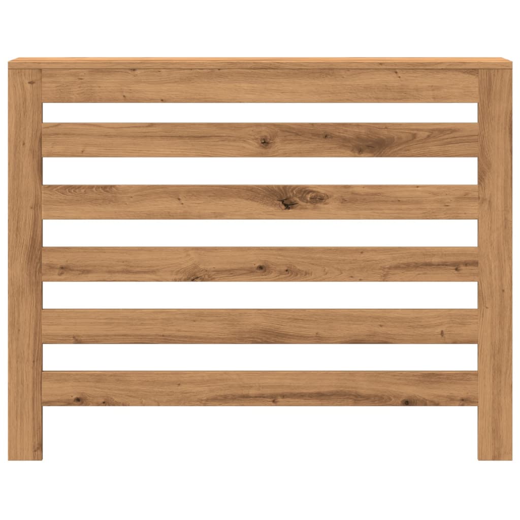 Radiatorombouw 104x20x82 cm bewerkt hout artisanaal eikenkleur