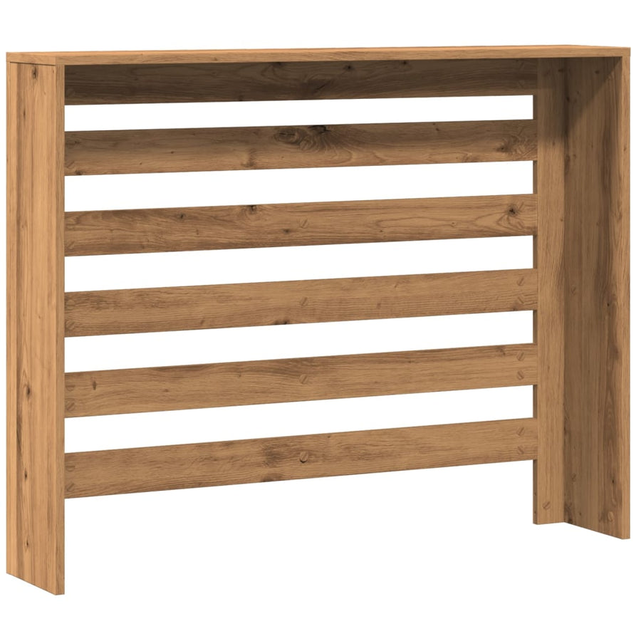 Radiatorombouw 104x20x82 cm bewerkt hout artisanaal eikenkleur