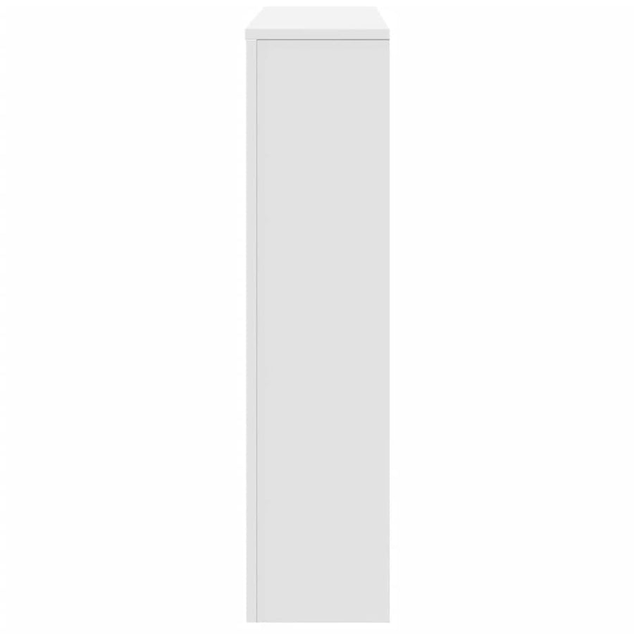 Radiatorombouw 149x20x82 cm bewerkt hout wit