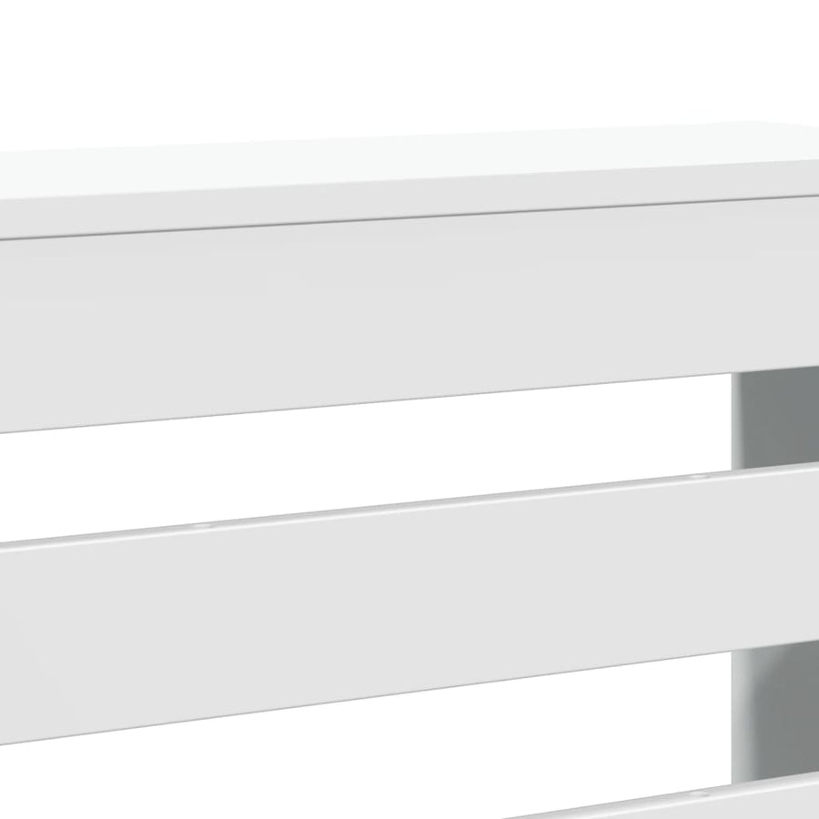 Radiatorombouw 149x20x82 cm bewerkt hout wit