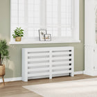 Radiator cover 149x20x82 cm engineered wood white