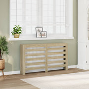 Radiatorombouw 149x20x82 cm bewerkt hout sonoma eiken