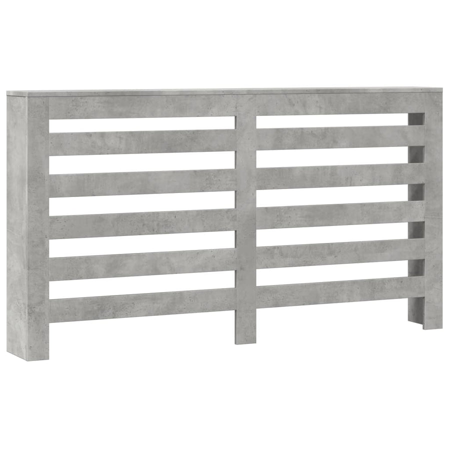 Radiatorombouw 149x20x82 cm bewerkt hout betongrijs