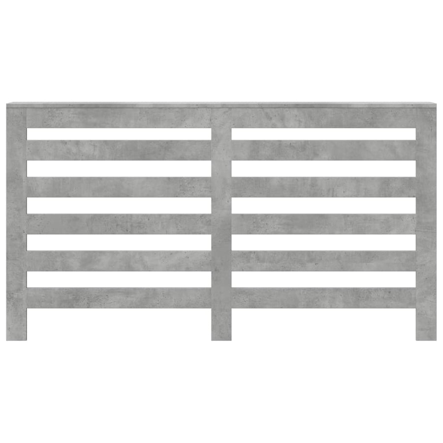 Radiatorombouw 149x20x82 cm bewerkt hout betongrijs