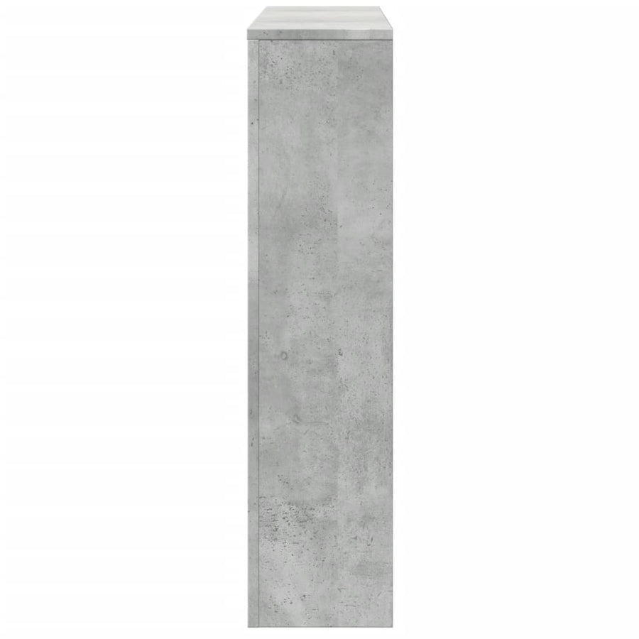 Radiatorombouw 149x20x82 cm bewerkt hout betongrijs