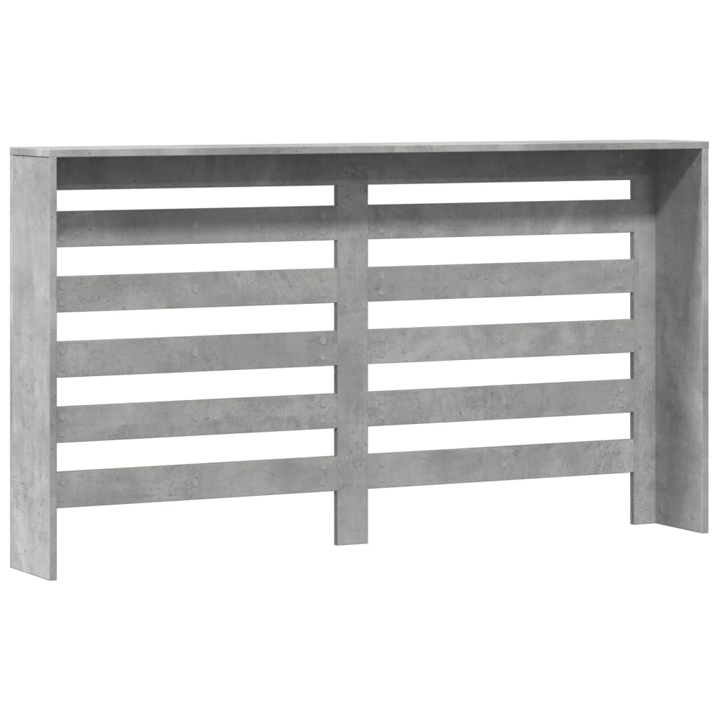 Radiatorombouw 149x20x82 cm bewerkt hout betongrijs