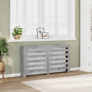 Radiatorombouw 149x20x82 cm betongrijs bewerkt hout