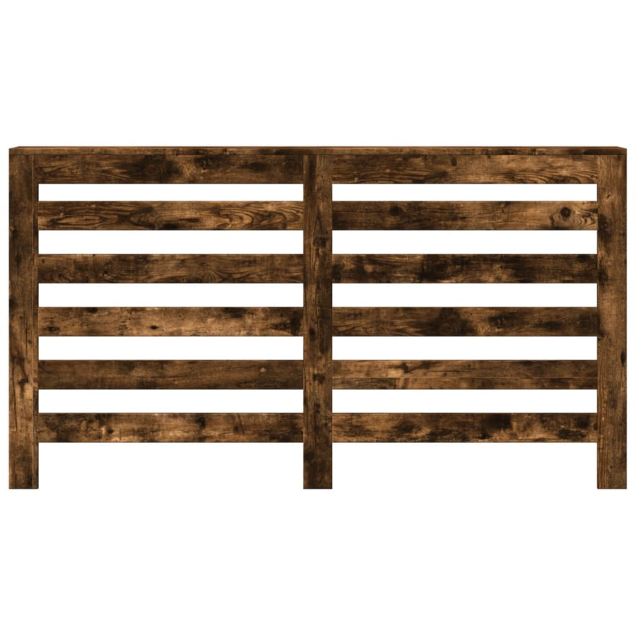 Radiatorombouw 149x20x82 cm bewerkt hout gerookt eikenkleurig