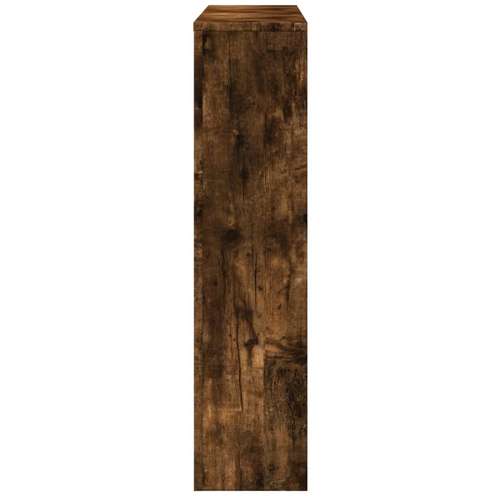 Radiatorombouw 149x20x82 cm bewerkt hout gerookt eikenkleurig