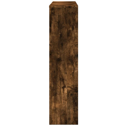 Radiatorombouw 149x20x82 cm bewerkt hout gerookt eikenkleurig