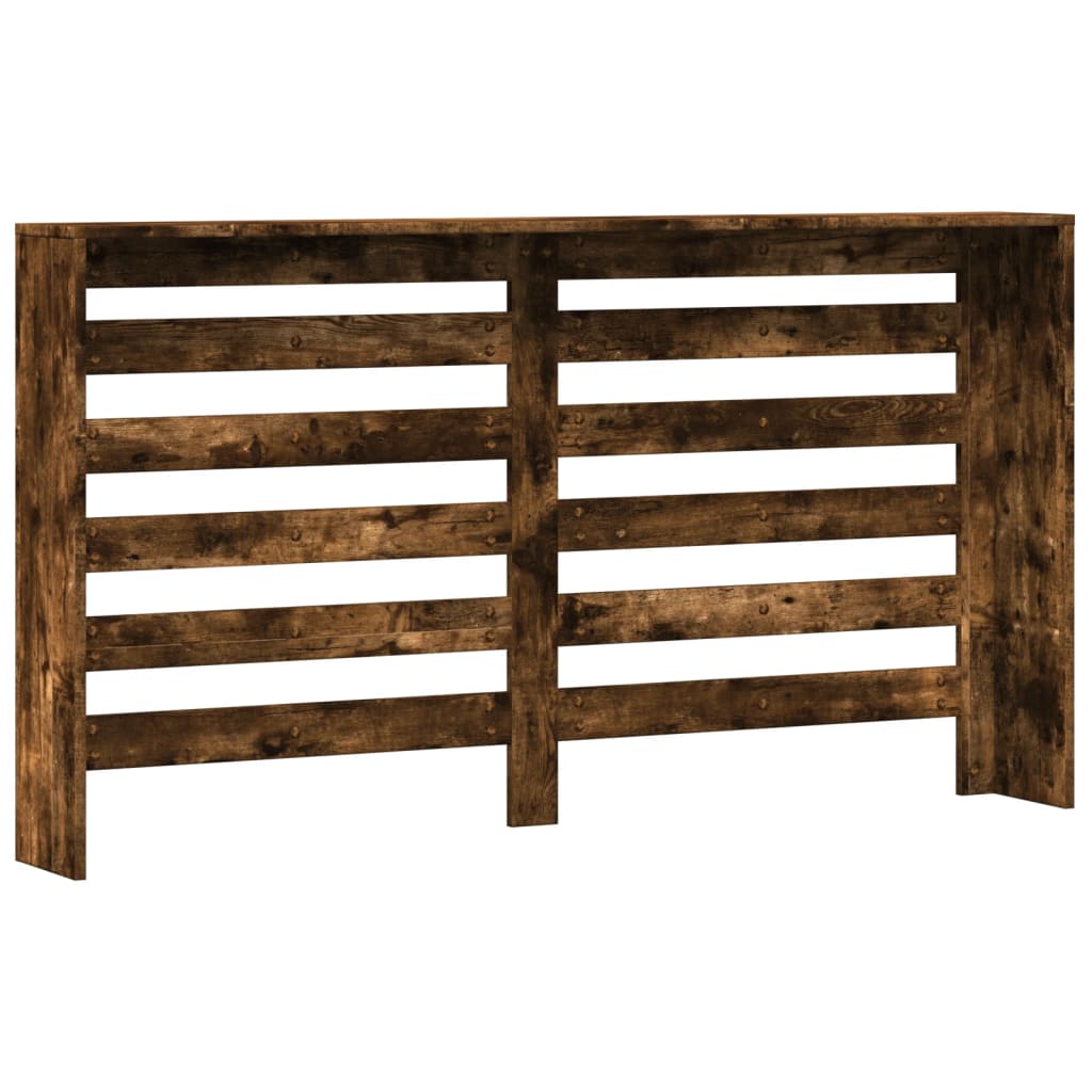Radiatorombouw 149x20x82 cm bewerkt hout gerookt eikenkleurig