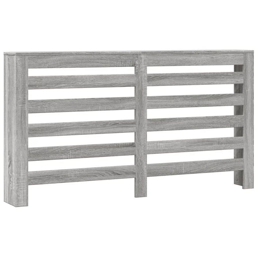 Radiatorombouw 149x20x82 cm bewerkt hout grijs sonoma eiken