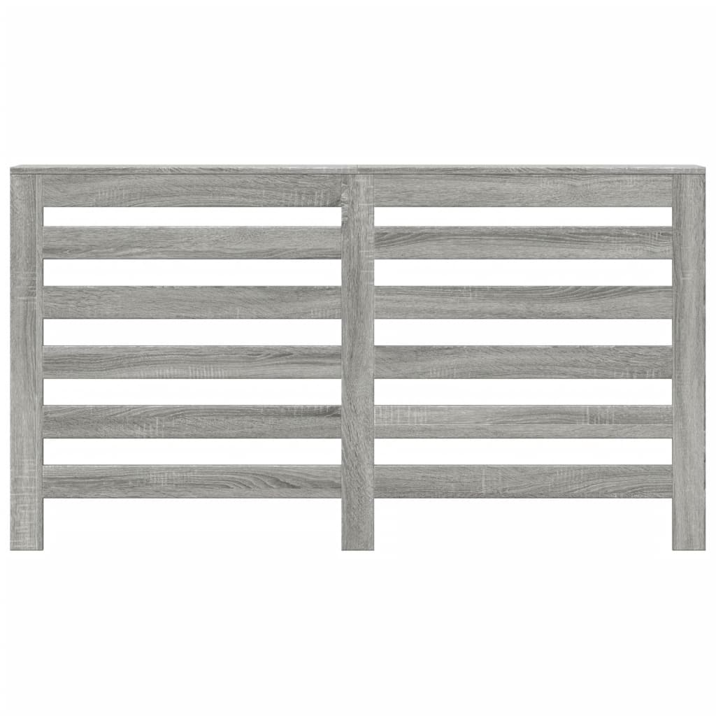 Radiatorombouw 149x20x82 cm bewerkt hout grijs sonoma eiken