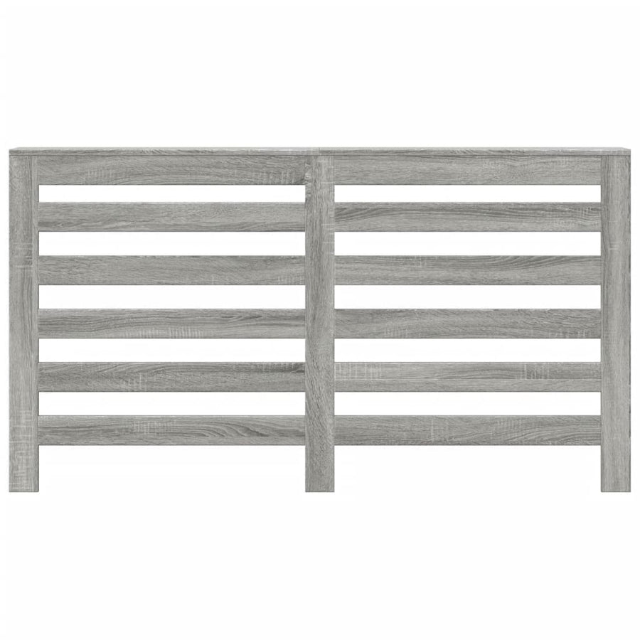 Radiatorombouw 149x20x82 cm bewerkt hout grijs sonoma eiken