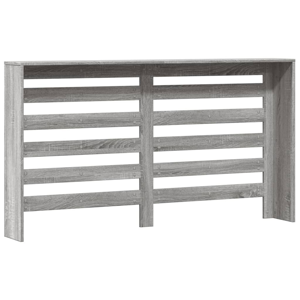 Radiatorombouw 149x20x82 cm bewerkt hout grijs sonoma eiken