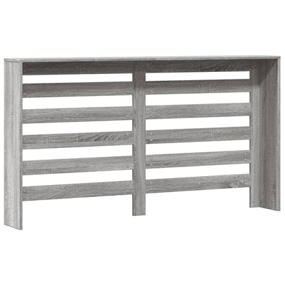 Radiatorombouw 149x20x82 cm bewerkt hout grijs sonoma eiken