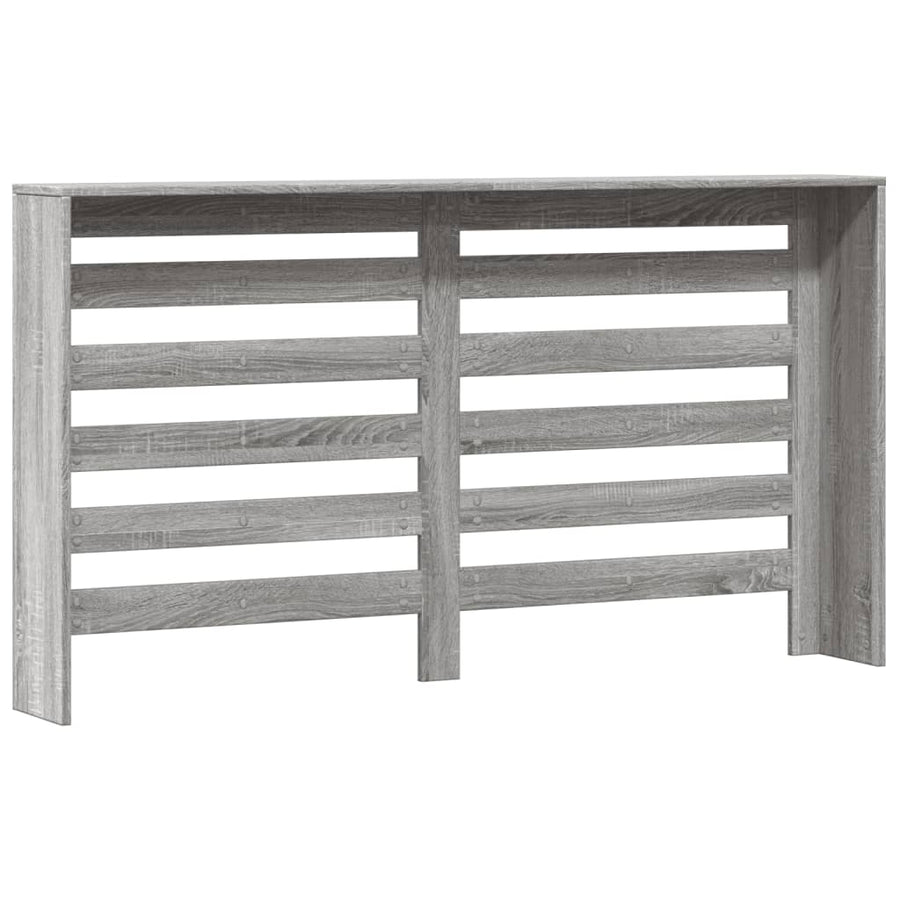 Radiatorombouw 149x20x82 cm bewerkt hout grijs sonoma eiken