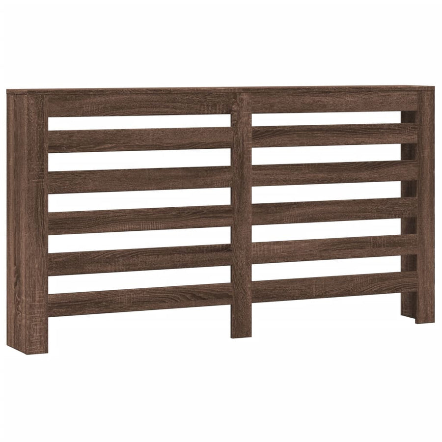 Radiatorombouw 149x20x82 cm bewerkt hout bruin eikenkleurig