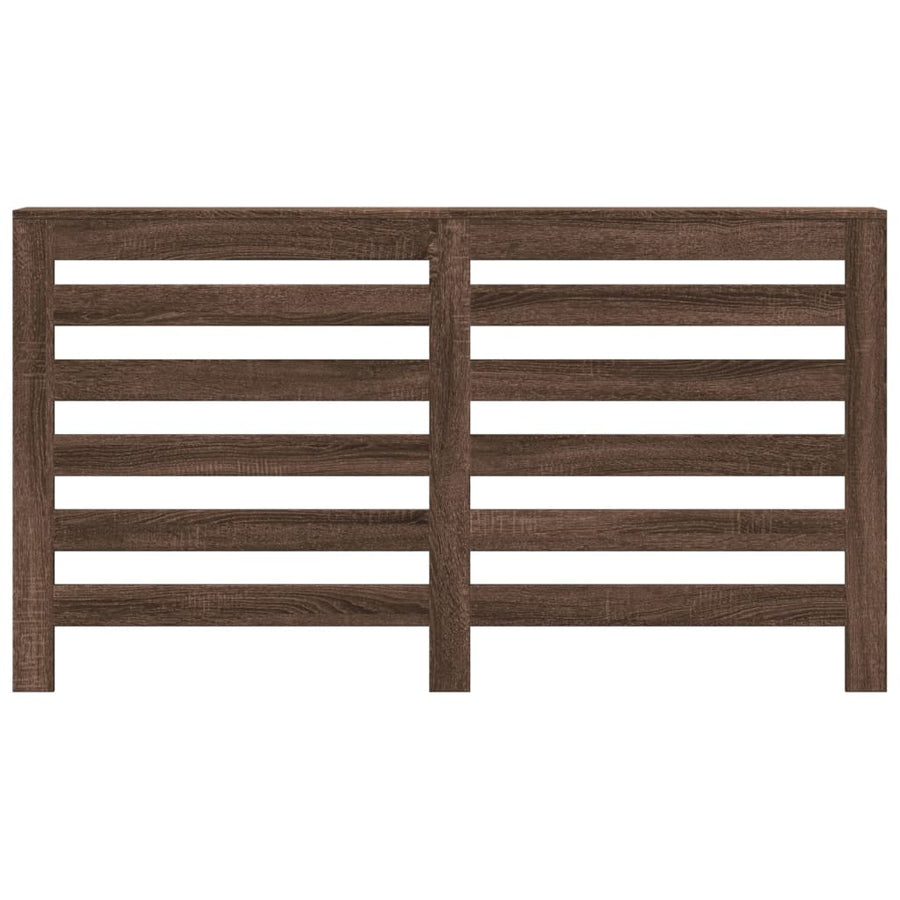 Radiatorombouw 149x20x82 cm bewerkt hout bruin eikenkleurig