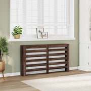 Radiatorombouw 149x20x82 cm bewerkt hout bruin