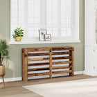 Radiator cover 149x20x82 cm treated reclaimed wood
