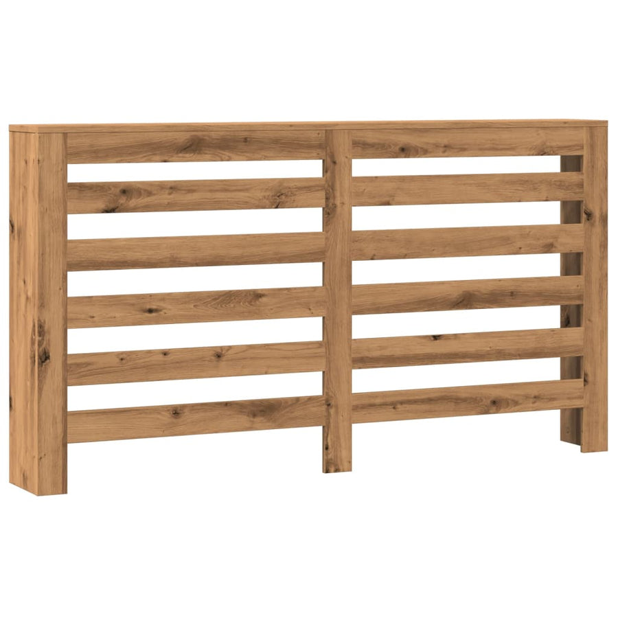 Radiatorombouw 149x20x82 cm bewerkt hout artisanaal eikenkleur