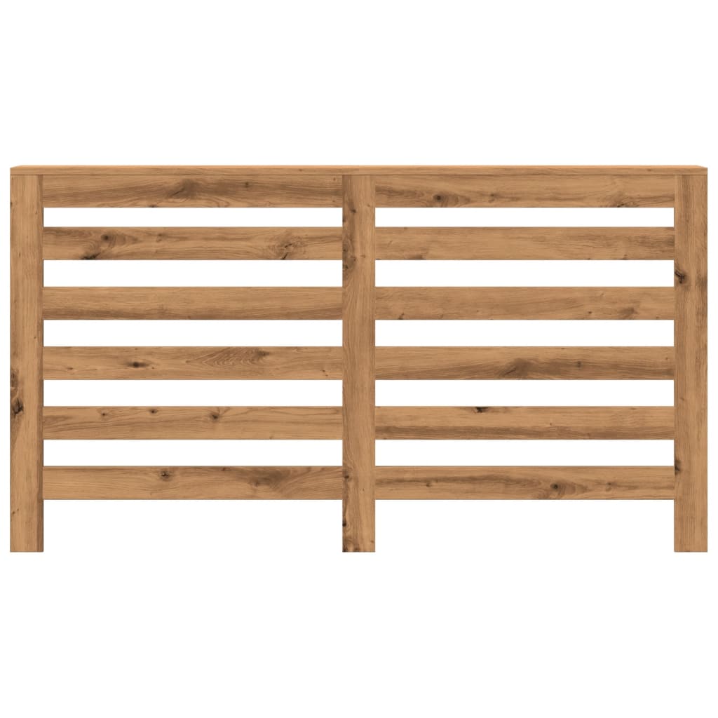 Radiatorombouw 149x20x82 cm bewerkt hout artisanaal eikenkleur