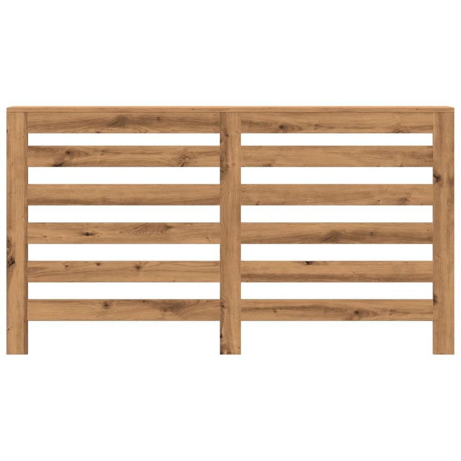 Radiatorombouw 149x20x82 cm bewerkt hout artisanaal eikenkleur