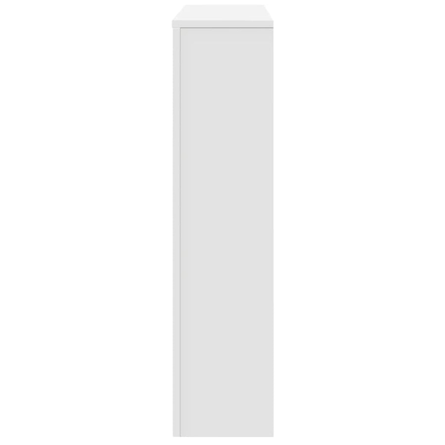 Radiatorombouw 175x20x82 cm bewerkt hout wit