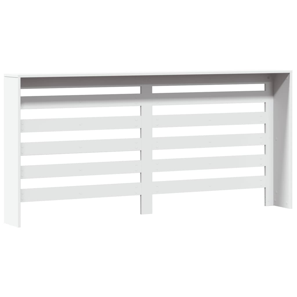 Radiatorombouw 175x20x82 cm bewerkt hout wit