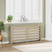 Radiatorombouw 175x20x82 cm bewerkt hout sonoma eiken