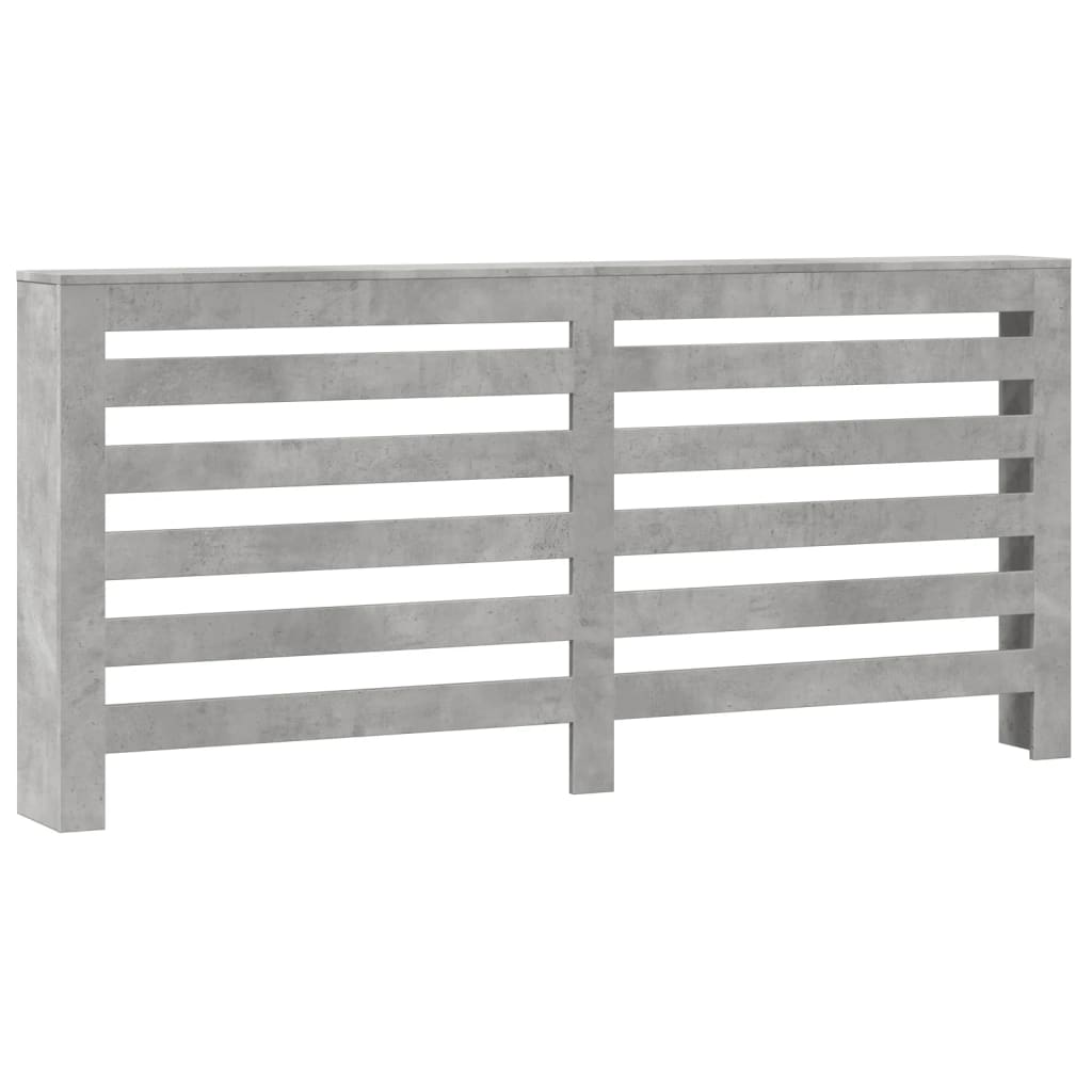 Radiatorombouw 175x20x82 cm bewerkt hout betongrijs