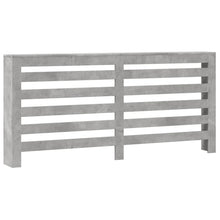 Radiatorombouw 175x20x82 cm bewerkt hout betongrijs