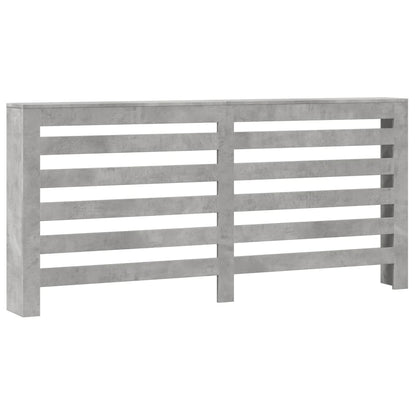 Radiatorombouw 175x20x82 cm bewerkt hout betongrijs