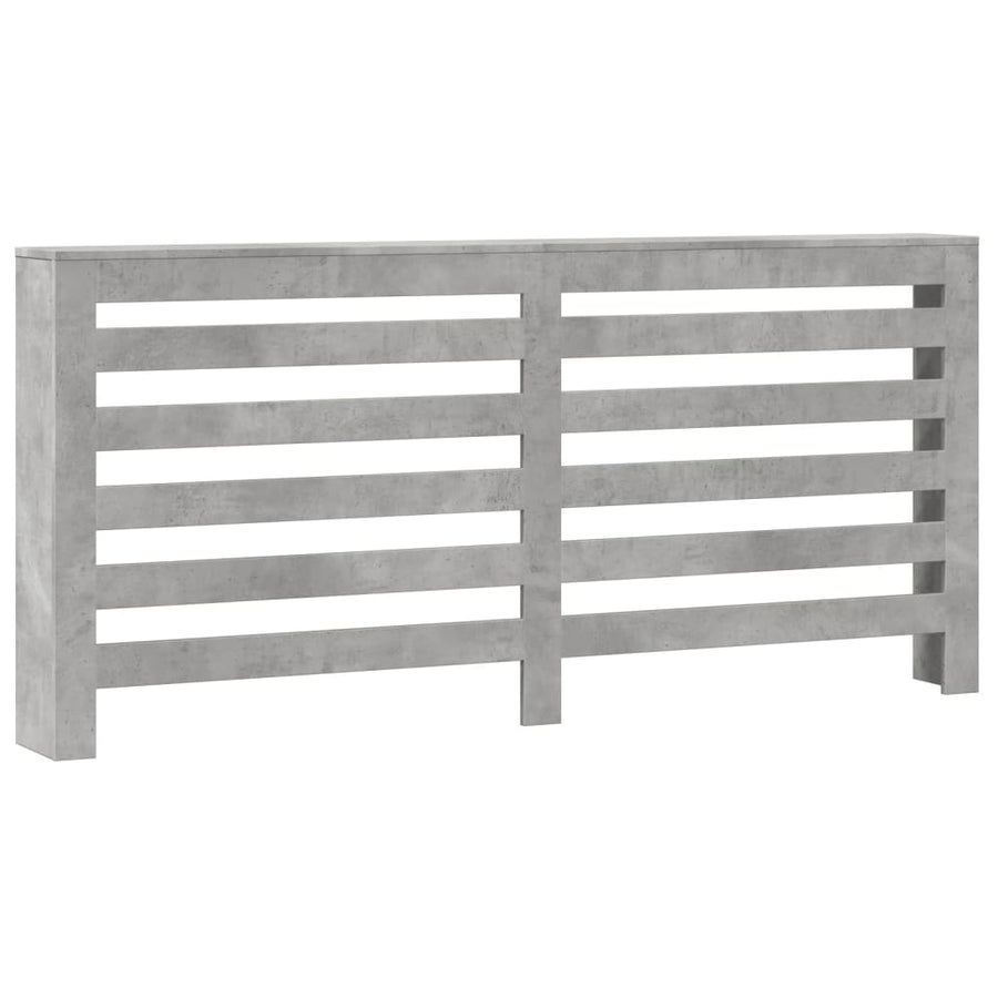 Radiatorombouw 175x20x82 cm bewerkt hout betongrijs