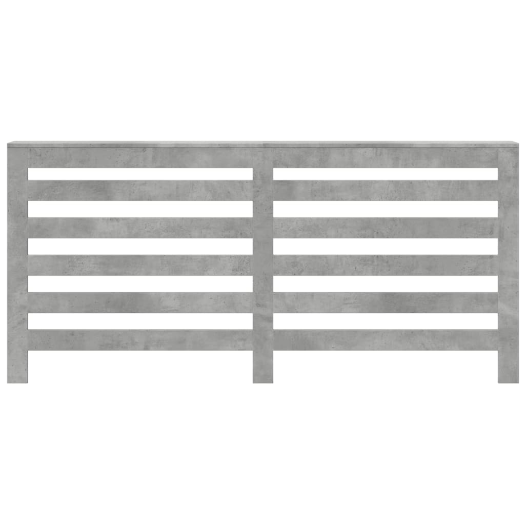 Radiatorombouw 175x20x82 cm bewerkt hout betongrijs