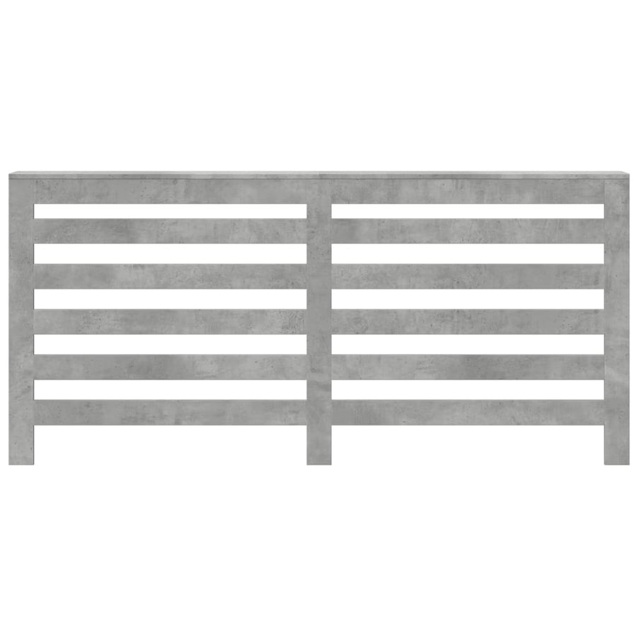 Radiatorombouw 175x20x82 cm bewerkt hout betongrijs